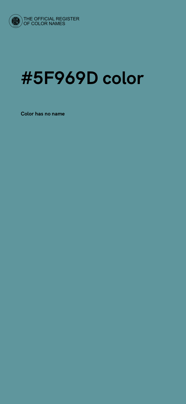 #5F969D color image
