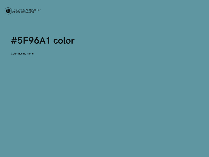 #5F96A1 color image