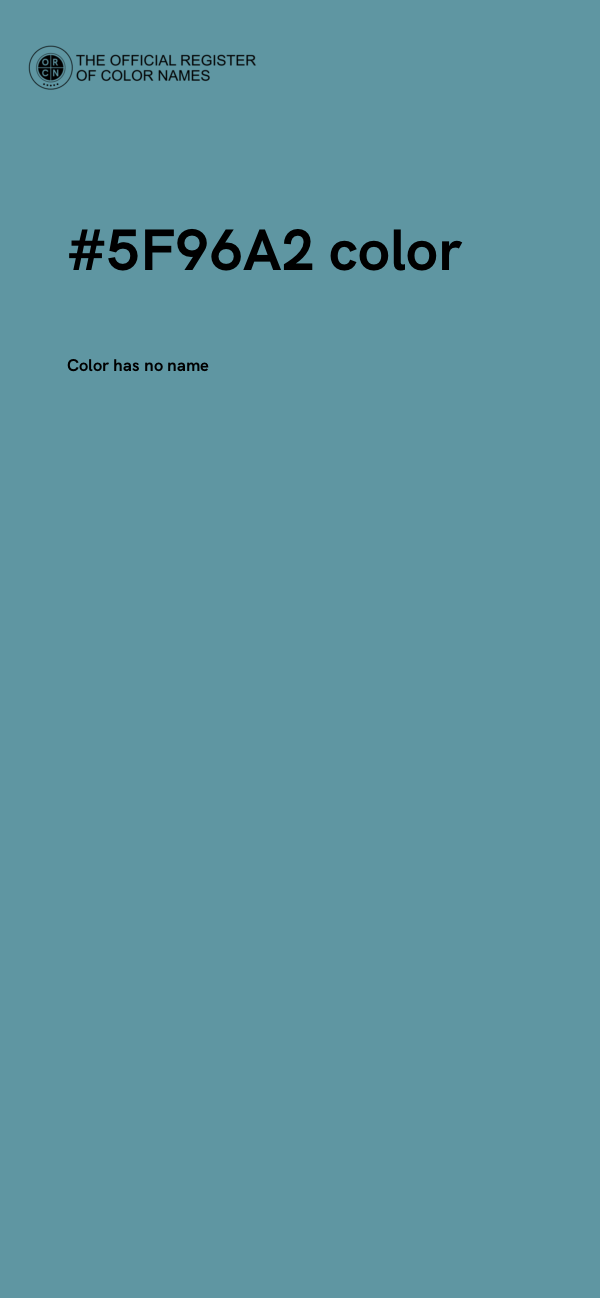 #5F96A2 color image