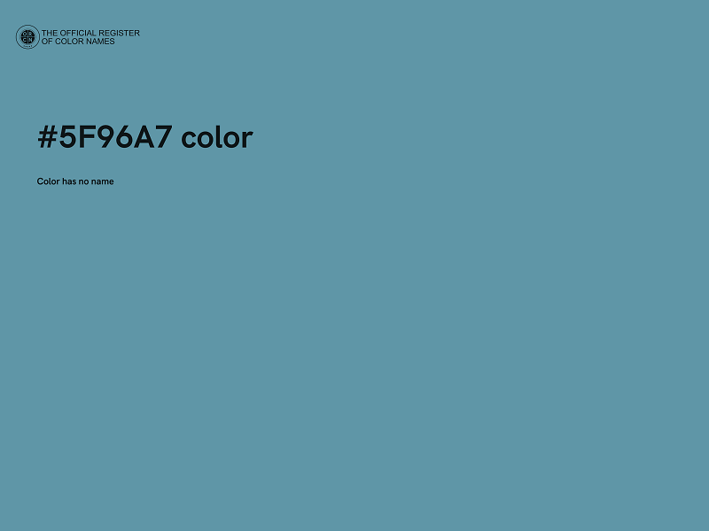 #5F96A7 color image