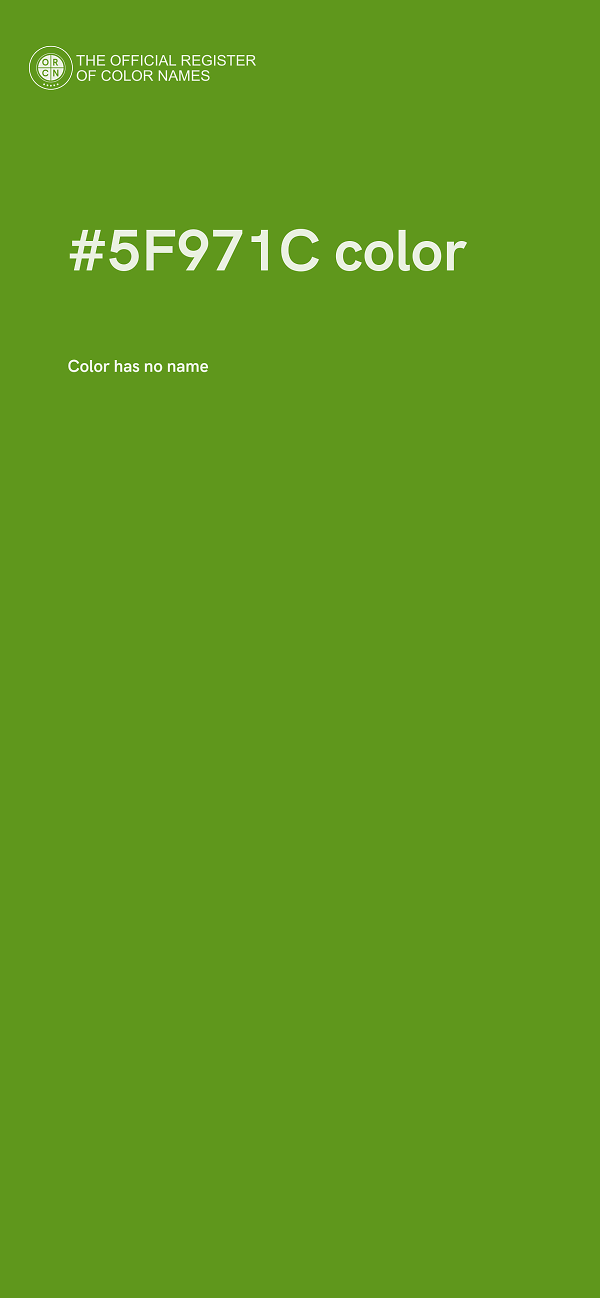 #5F971C color image