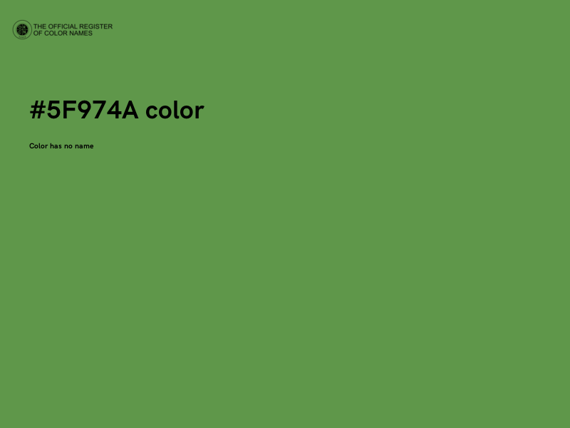 #5F974A color image