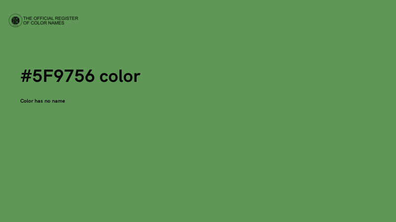 #5F9756 color image