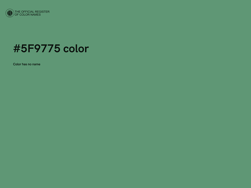 #5F9775 color image