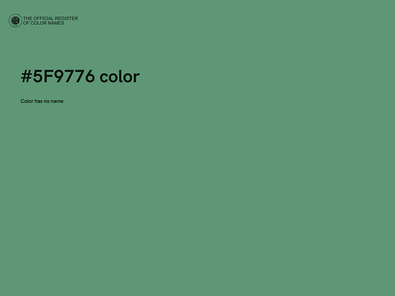 #5F9776 color image