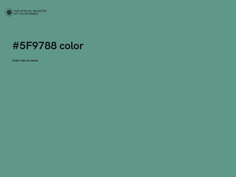 #5F9788 color image