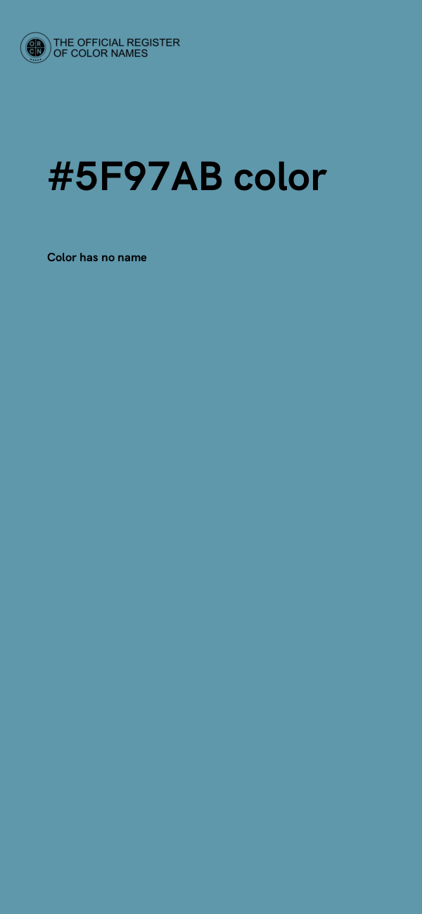 #5F97AB color image