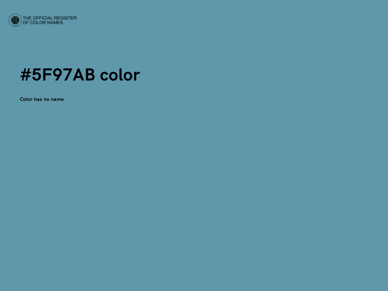 #5F97AB color image