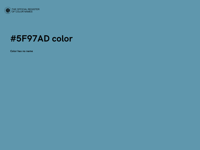 #5F97AD color image