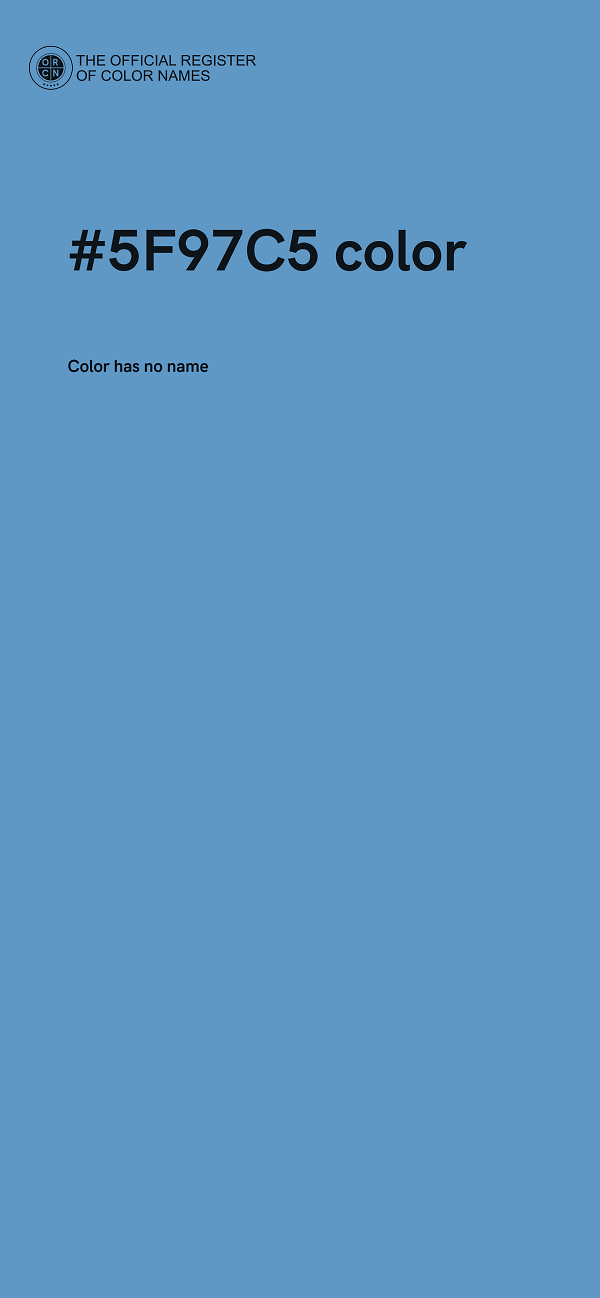 #5F97C5 color image