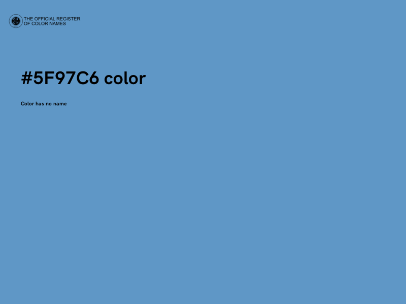 #5F97C6 color image