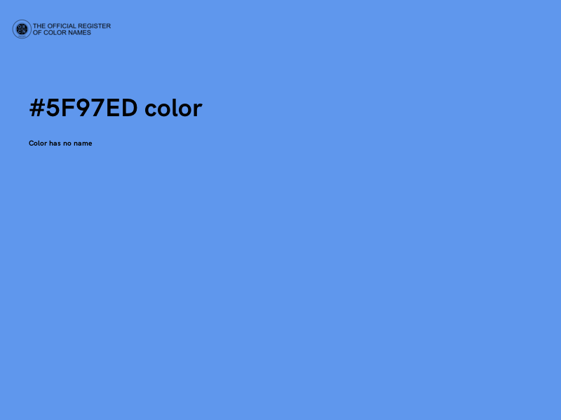 #5F97ED color image
