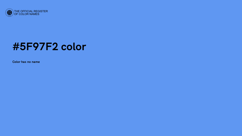 #5F97F2 color image