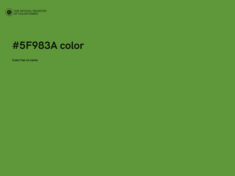 #5F983A color image