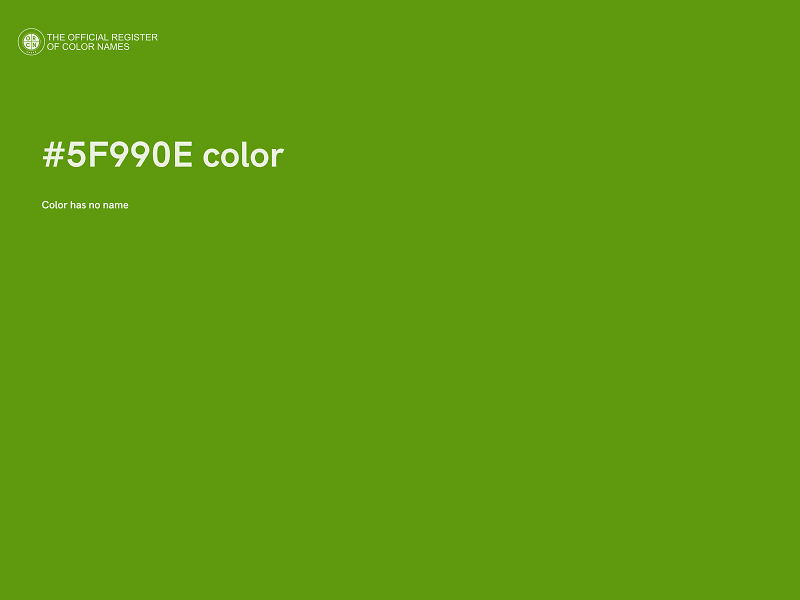 #5F990E color image