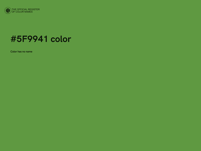 #5F9941 color image