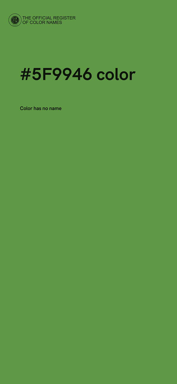 #5F9946 color image