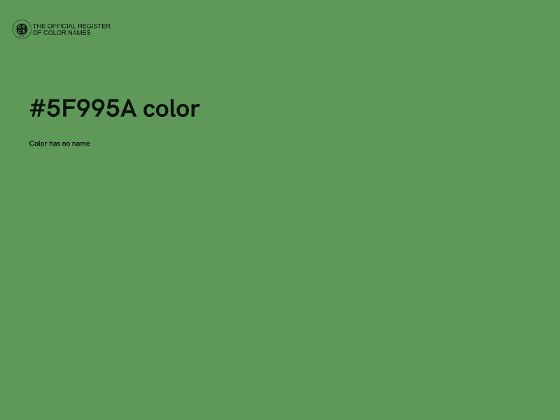 #5F995A color image