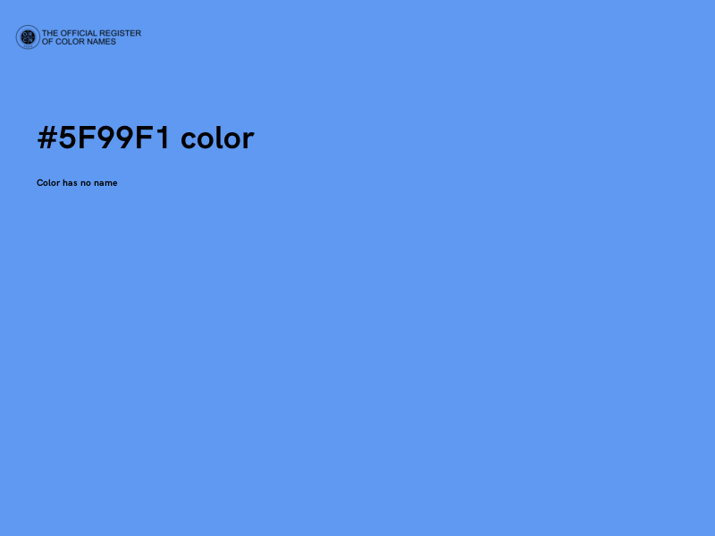 #5F99F1 color image