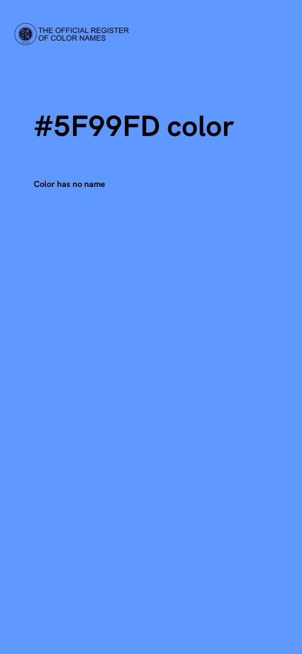 #5F99FD color image