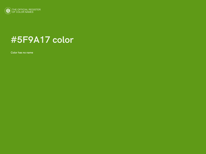 #5F9A17 color image