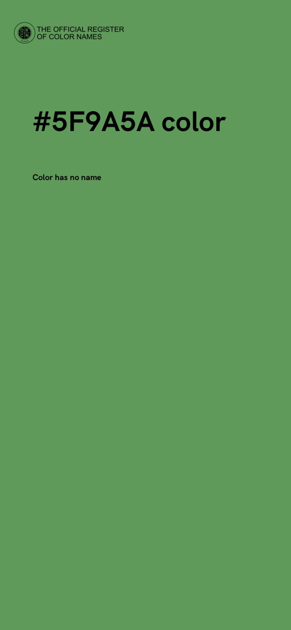 #5F9A5A color image