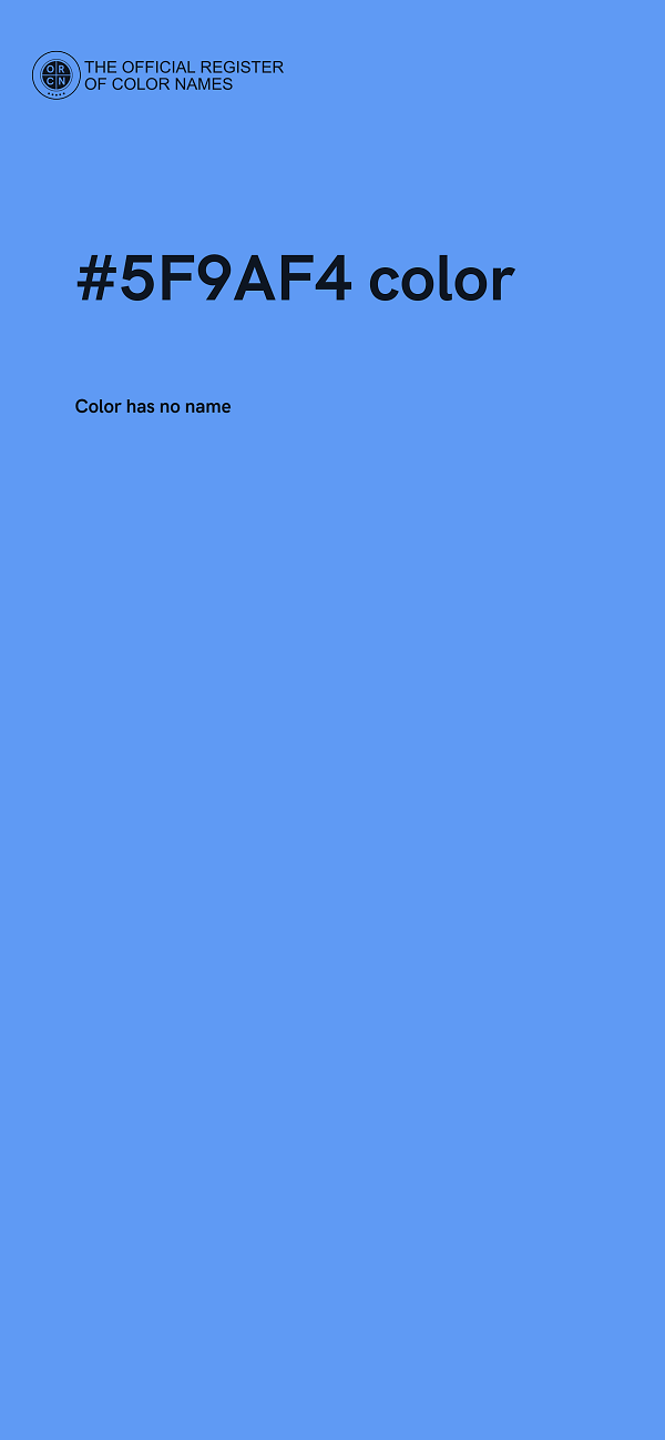 #5F9AF4 color image