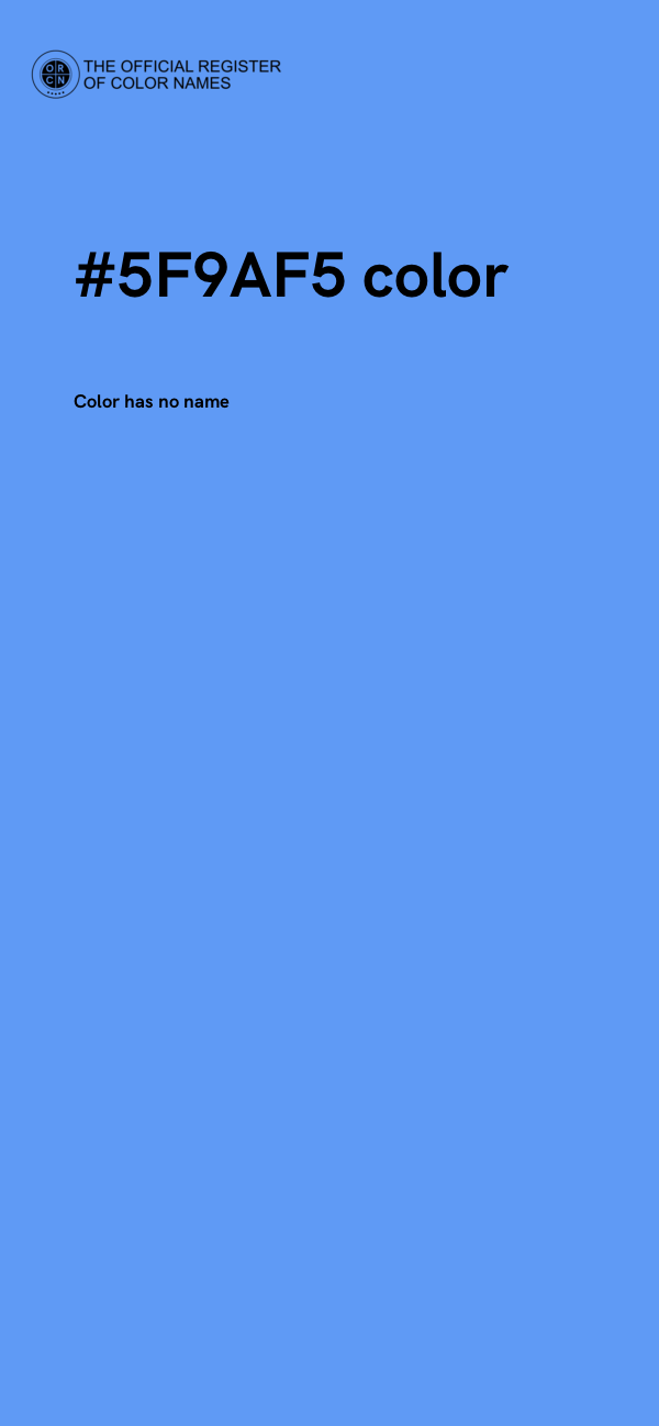 #5F9AF5 color image