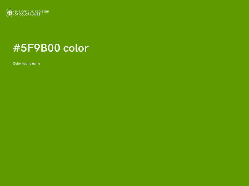 #5F9B00 color image