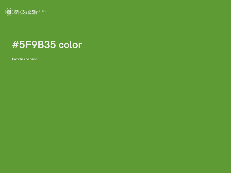 #5F9B35 color image