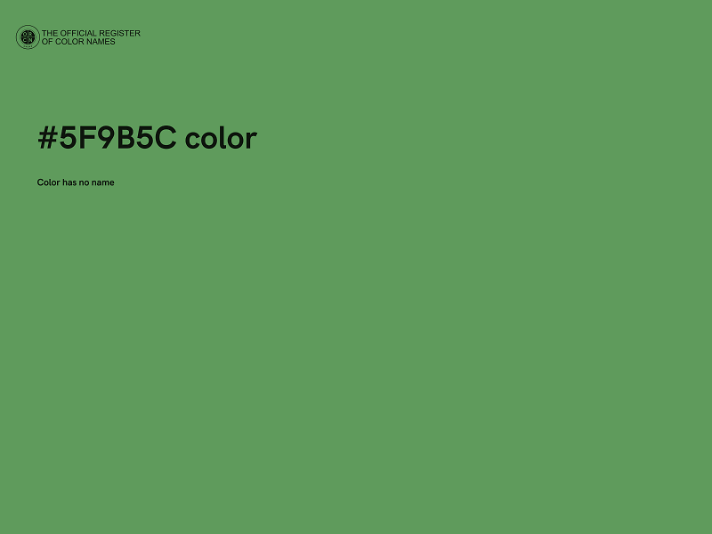 #5F9B5C color image