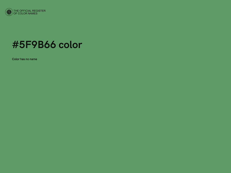 #5F9B66 color image