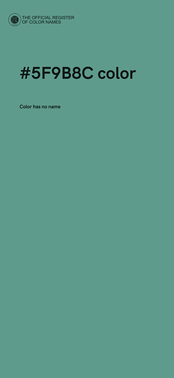 #5F9B8C color image