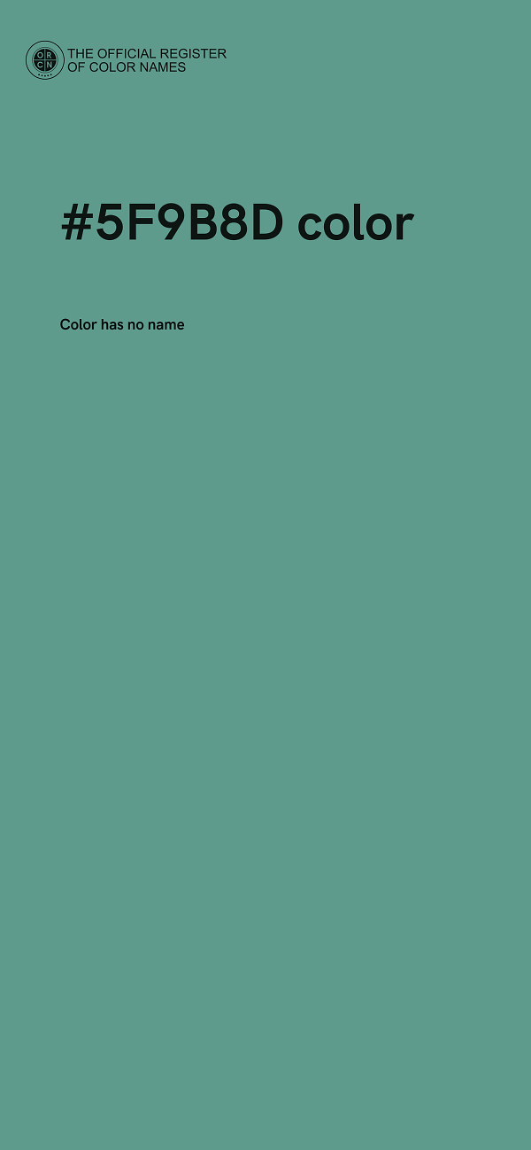 #5F9B8D color image