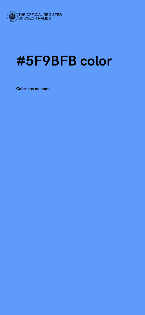 #5F9BFB color image