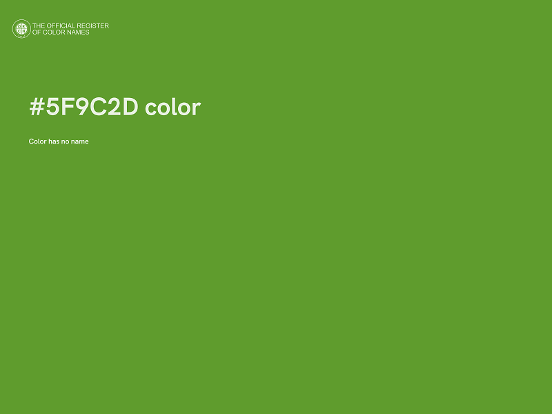#5F9C2D color image