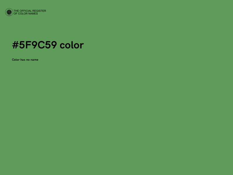 #5F9C59 color image