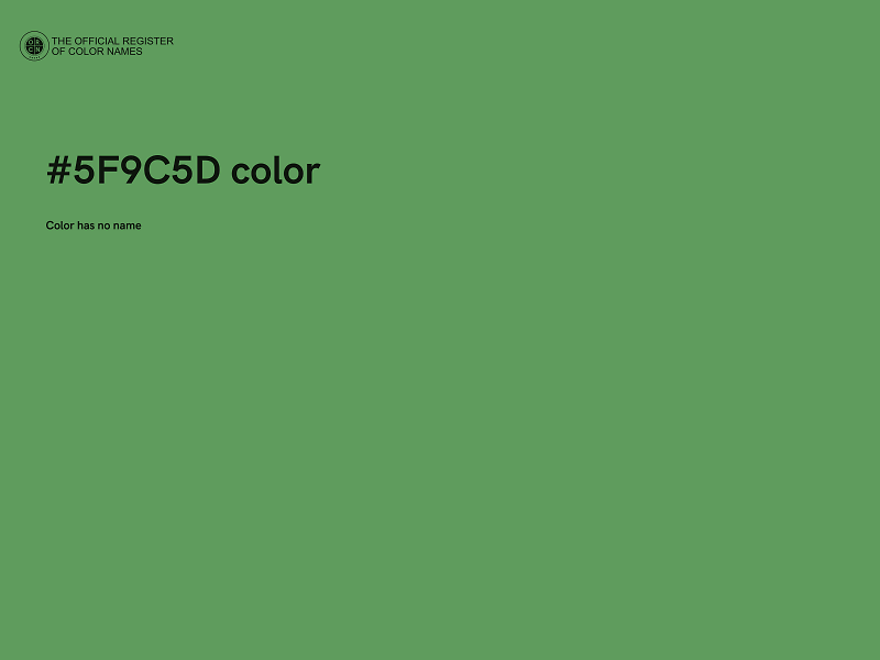 #5F9C5D color image