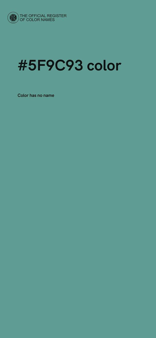 #5F9C93 color image