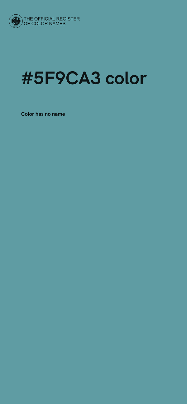 #5F9CA3 color image