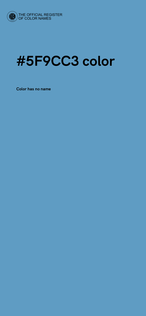 #5F9CC3 color image