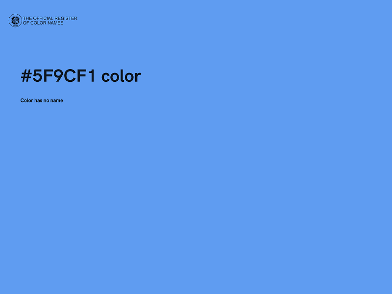 #5F9CF1 color image