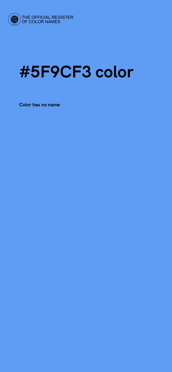 #5F9CF3 color image