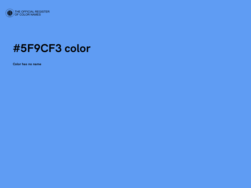 #5F9CF3 color image