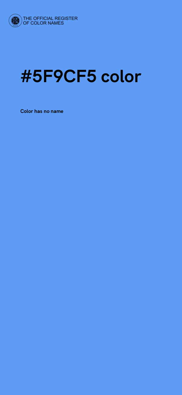 #5F9CF5 color image