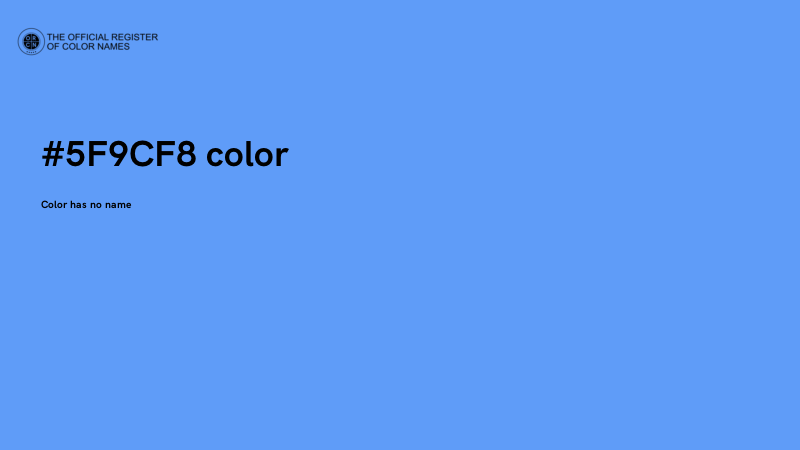 #5F9CF8 color image