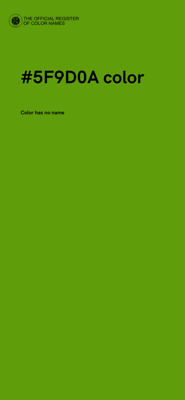 #5F9D0A color image
