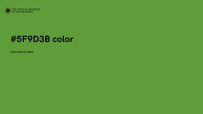 #5F9D3B color image