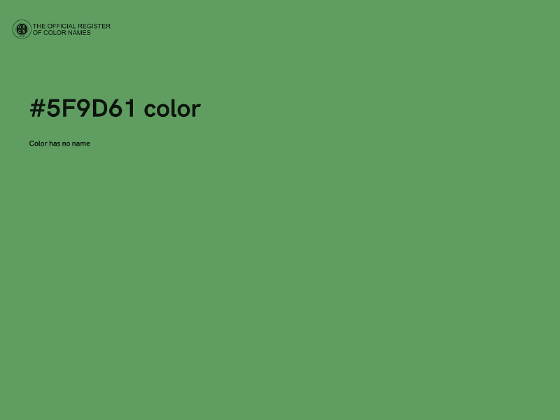 #5F9D61 color image