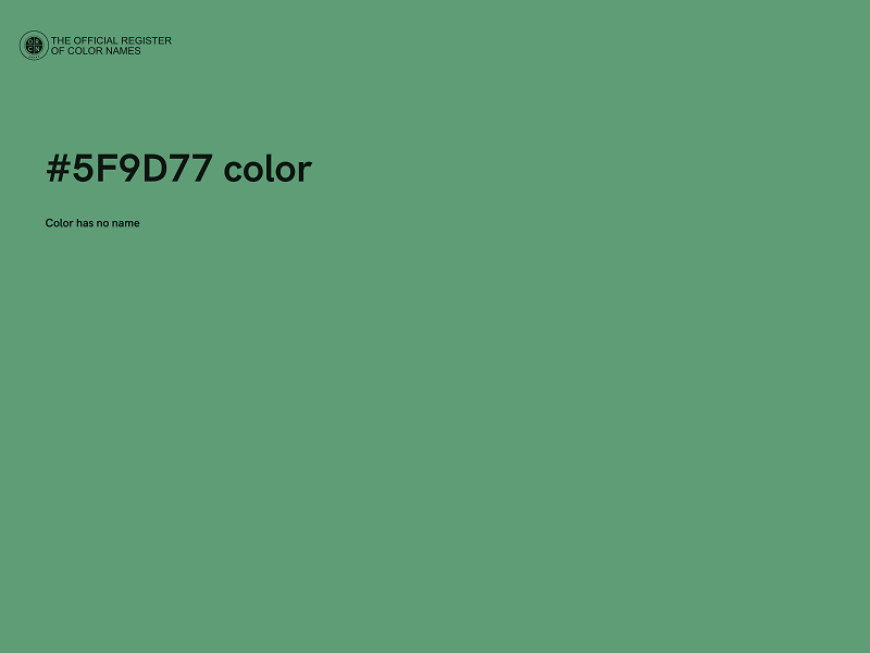 #5F9D77 color image